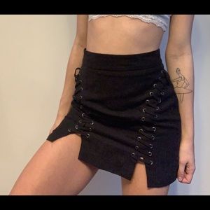 Lace Up Suede Mini SOLD